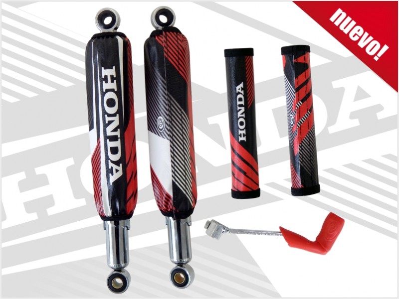 Kit Cubre Amortiguador HONDA + Cubre Barral + Capuchón Cambios