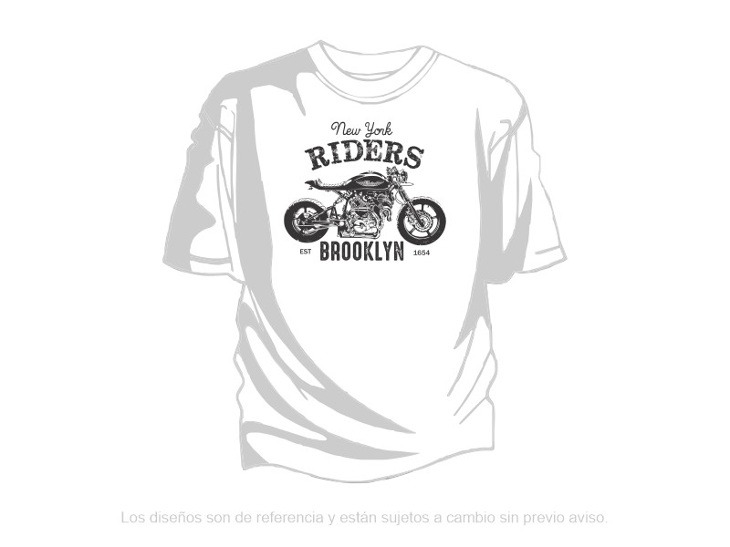 Remera Estampada RIDERS Blanca