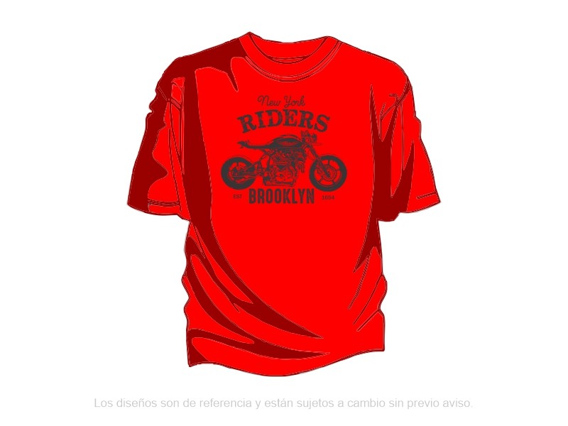 Remera Estampada RIDERS Roja